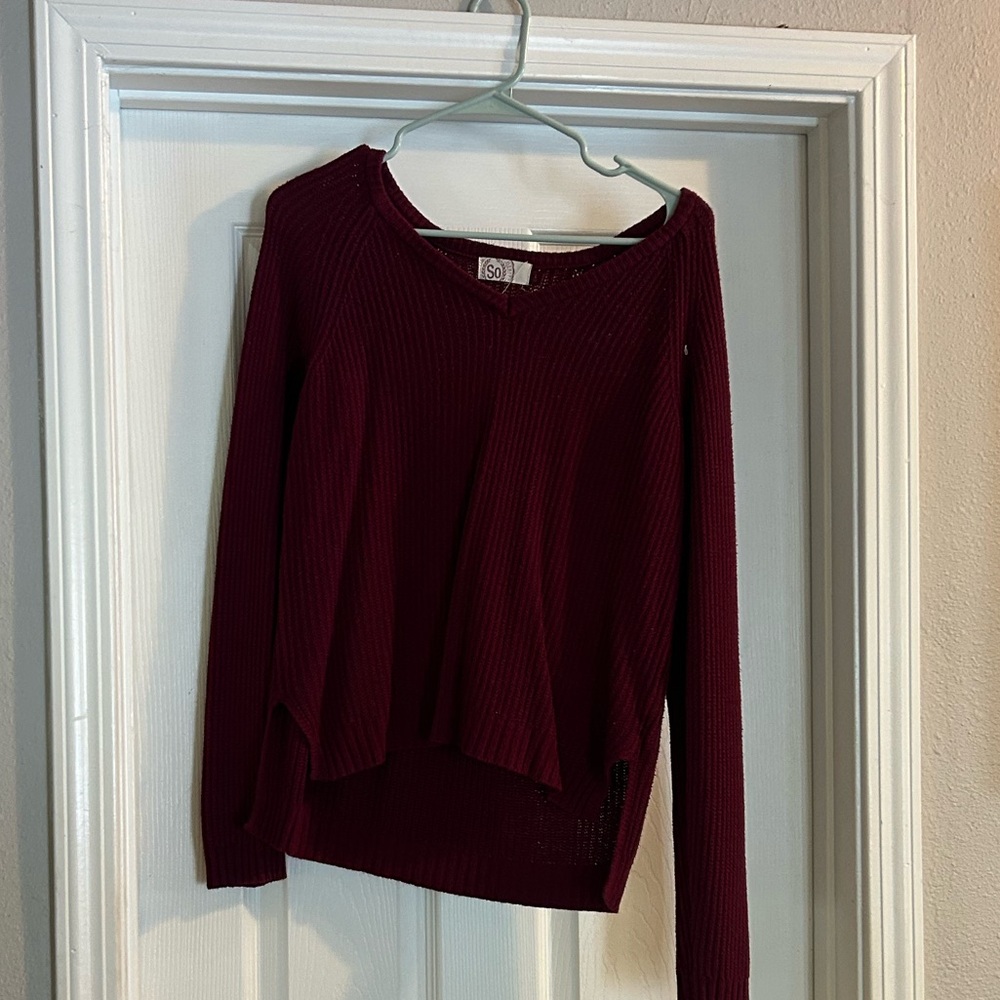 Burgundy sweater